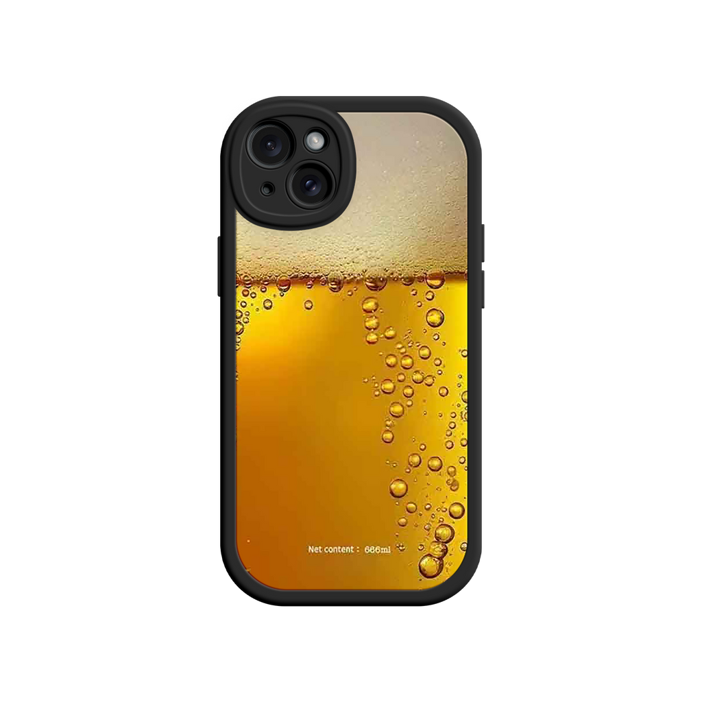 Funny Beer Glass Phone Case – Realistic Foam Design, Novelty Gift for Beer Lovers