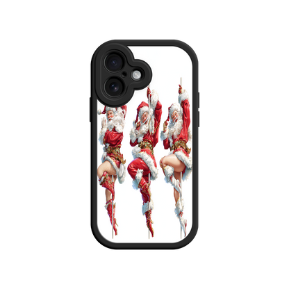 Festive phone case with classic red and white outfits