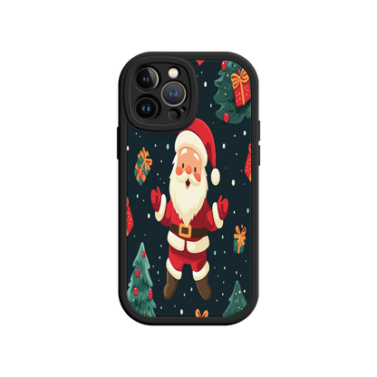 #MC0032 Factory Wholesale Festive Santa iPhone 17 Case – Christmas Holiday Design, Jolly Santa Claus, Gift Boxes & Trees