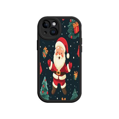 #MC0032 Factory Wholesale Festive Santa iPhone 17 Case – Christmas Holiday Design, Jolly Santa Claus, Gift Boxes & Trees