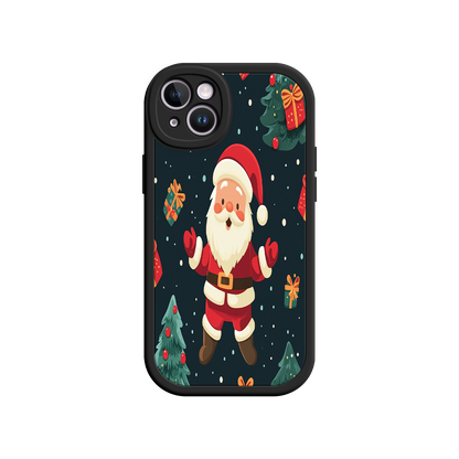 #MC0032 Factory Wholesale Festive Santa iPhone 17 Case – Christmas Holiday Design, Jolly Santa Claus, Gift Boxes & Trees