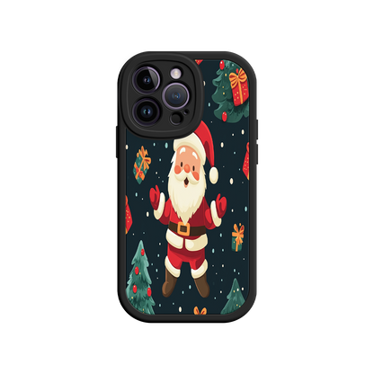 #MC0032 Factory Wholesale Festive Santa iPhone 17 Case – Christmas Holiday Design, Jolly Santa Claus, Gift Boxes & Trees