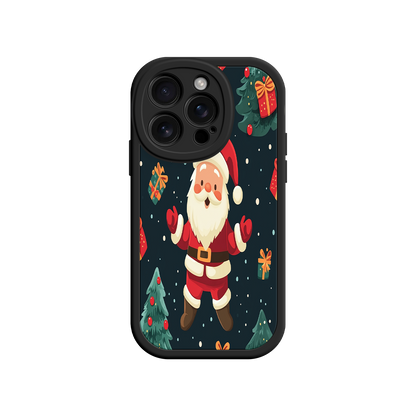#MC0032 Factory Wholesale Festive Santa iPhone 17 Case – Christmas Holiday Design, Jolly Santa Claus, Gift Boxes & Trees