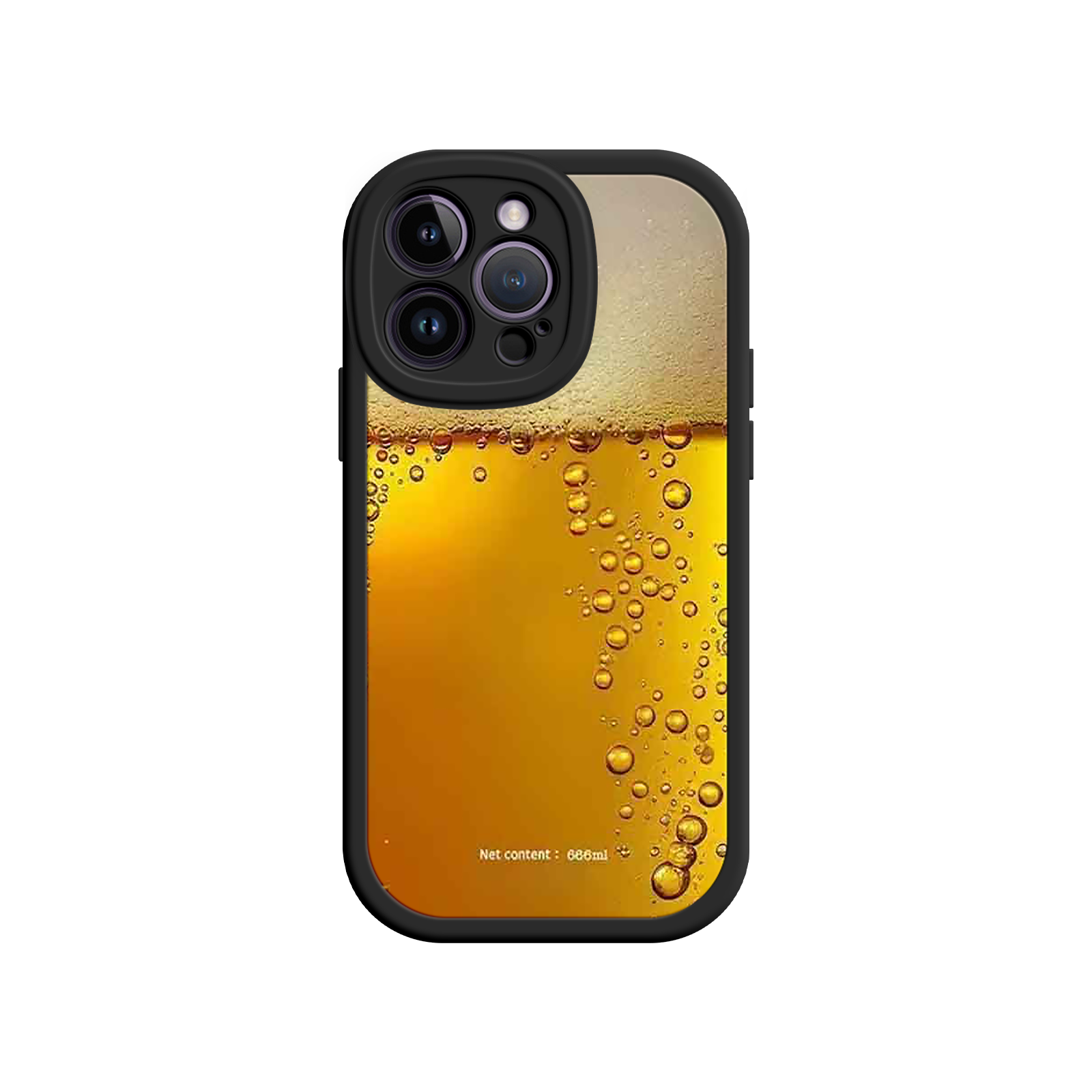 Funny Beer Glass Phone Case – Realistic Foam Design, Novelty Gift for Beer Lovers