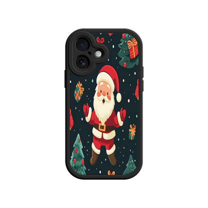 #MC0032 Factory Wholesale Festive Santa iPhone 17 Case – Christmas Holiday Design, Jolly Santa Claus, Gift Boxes & Trees