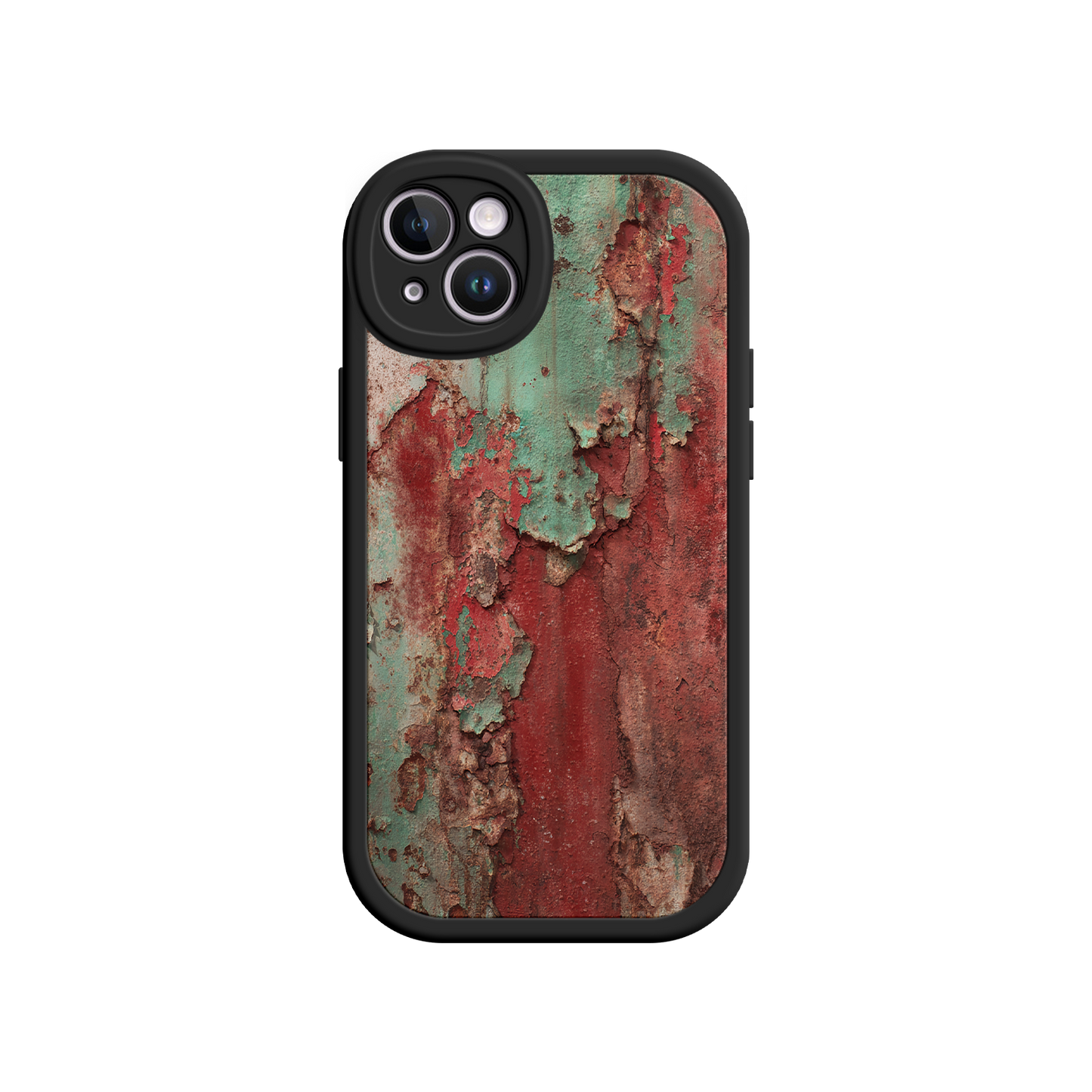 #MC0022 Factory Wholesale Rustic Metal Texture Phone Case – Vintage Industrial Style for iPhone 17