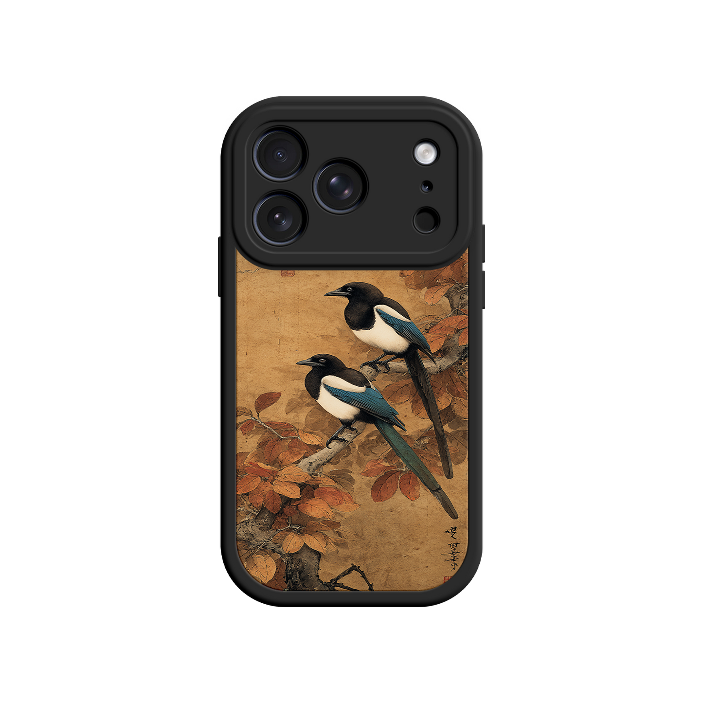 Instagram-worthy phone case with magpie artwork