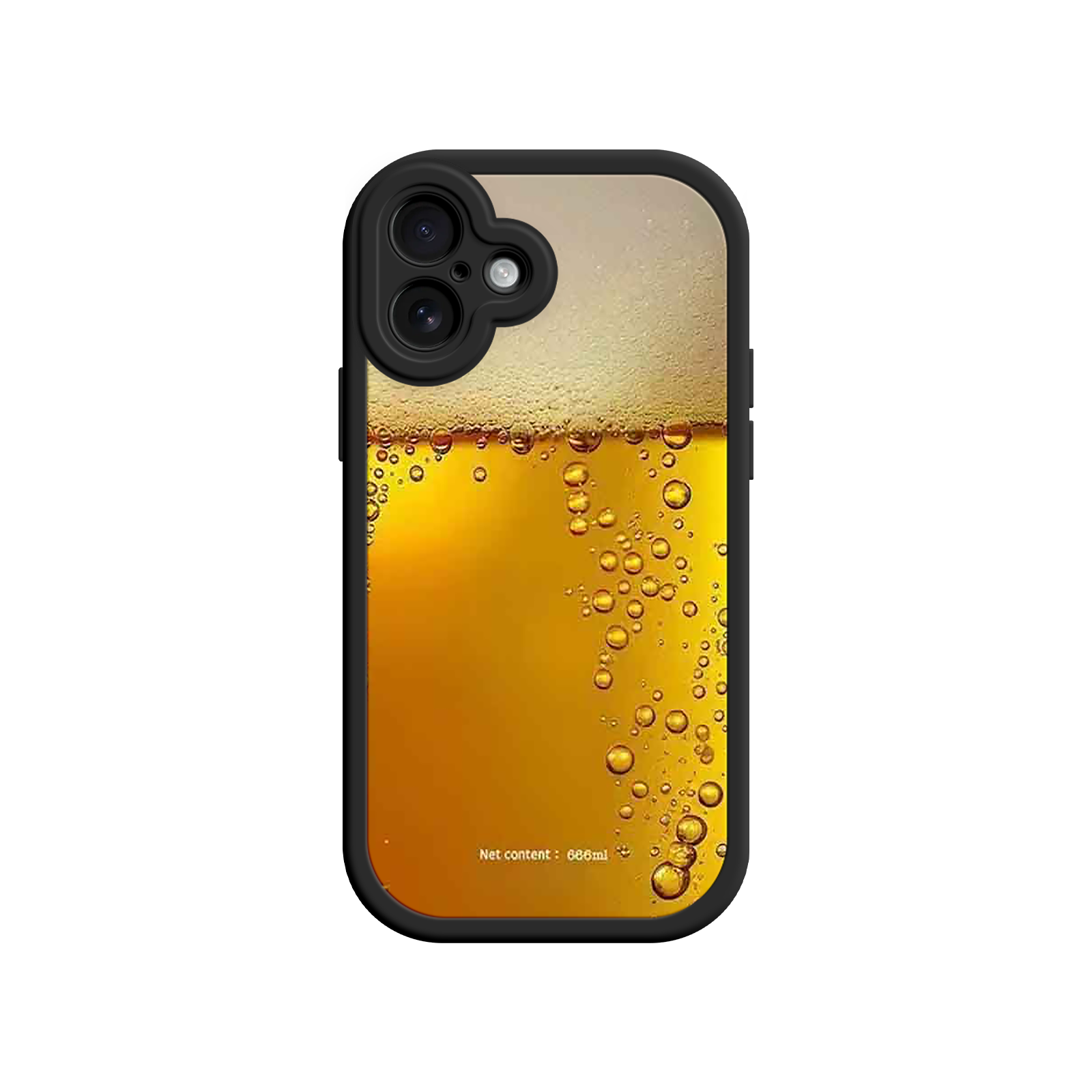 Funny Beer Glass Phone Case – Realistic Foam Design, Novelty Gift for Beer Lovers