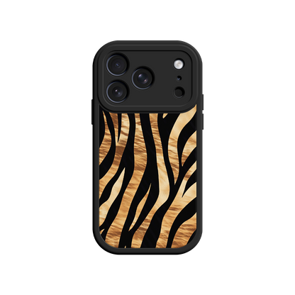 Eye-catching phone case with tiger stripe detail