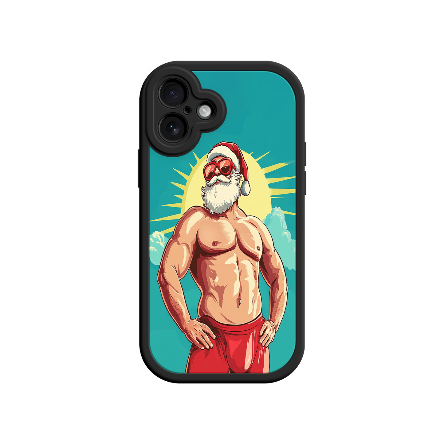 Muscle Santa phone case for Christmas exchange