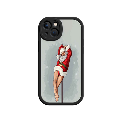 #MC0038 Factory Wholesale Pole Dancing Santa Claus iPhone 17 Case – Funny Christmas Art, Cheeky Holiday Design, Festive Adult Humor