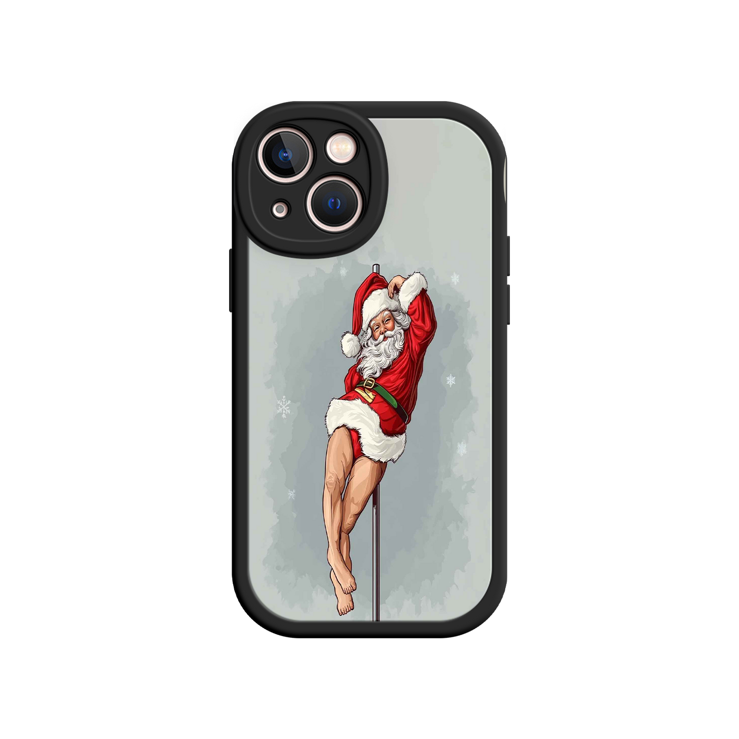 #MC0038 Factory Wholesale Pole Dancing Santa Claus iPhone 17 Case – Funny Christmas Art, Cheeky Holiday Design, Festive Adult Humor