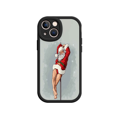 #MC0038 Factory Wholesale Pole Dancing Santa Claus iPhone 17 Case – Funny Christmas Art, Cheeky Holiday Design, Festive Adult Humor
