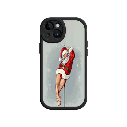#MC0038 Factory Wholesale Pole Dancing Santa Claus iPhone 17 Case – Funny Christmas Art, Cheeky Holiday Design, Festive Adult Humor