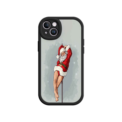 #MC0038 Factory Wholesale Pole Dancing Santa Claus iPhone 17 Case – Funny Christmas Art, Cheeky Holiday Design, Festive Adult Humor