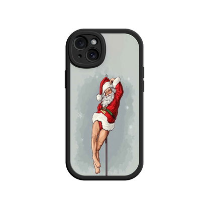 #MC0038 Factory Wholesale Pole Dancing Santa Claus iPhone 17 Case – Funny Christmas Art, Cheeky Holiday Design, Festive Adult Humor