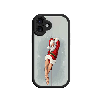 #MC0038 Factory Wholesale Pole Dancing Santa Claus iPhone 17 Case – Funny Christmas Art, Cheeky Holiday Design, Festive Adult Humor