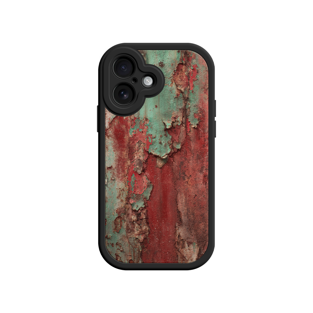 Rustic Metal Texture Phone Case – Vintage Industrial Style for iPhone 17