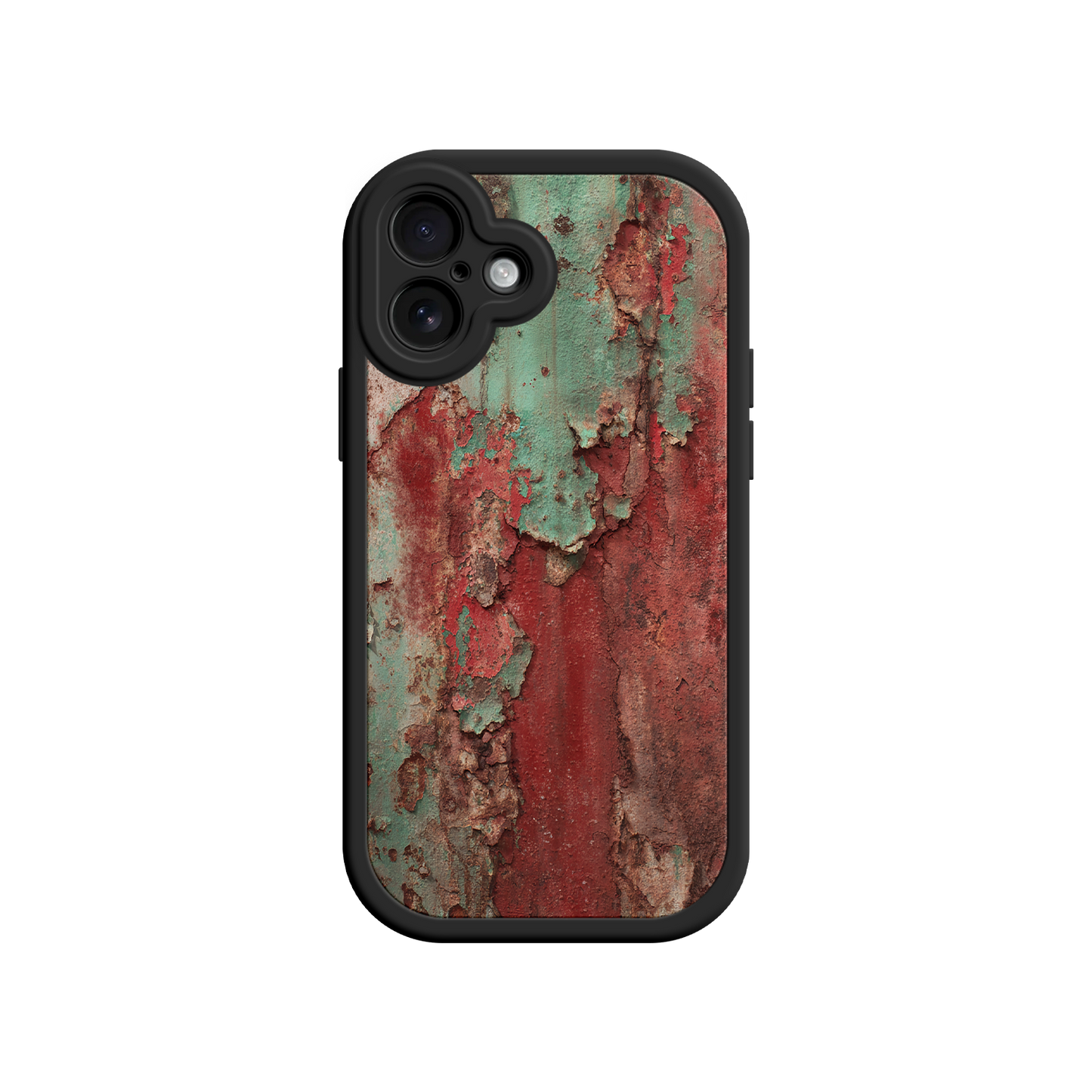 #MC0022 Factory Wholesale Rustic Metal Texture Phone Case – Vintage Industrial Style for iPhone 17