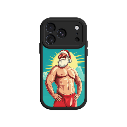 iPhone case with funny holiday illustration