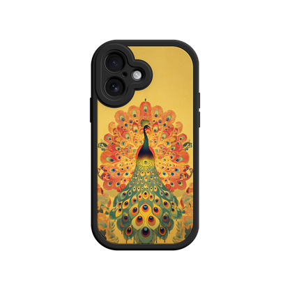 #MC0009 Factory Wholesale Peacock iPhone Case – Artistic Bird Design with Vibrant Feathers & Boho Style