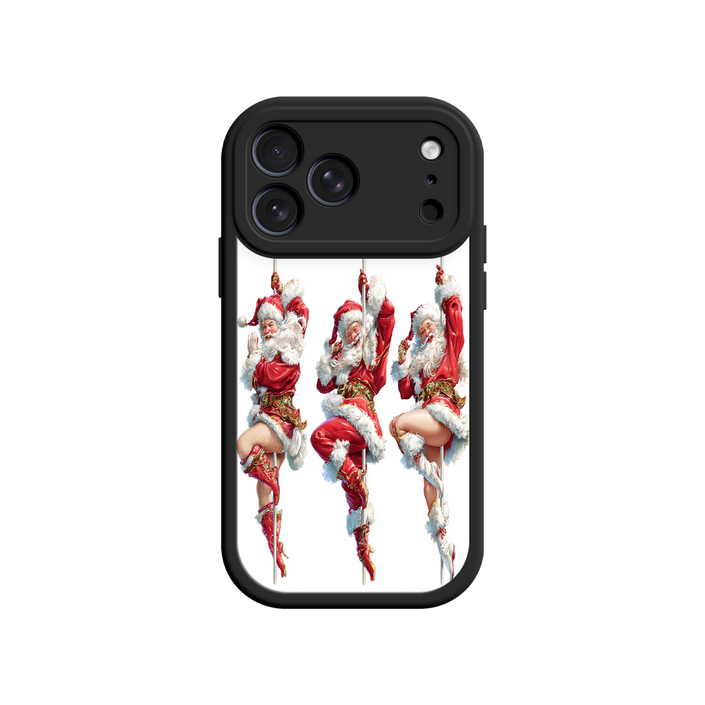 Festive phone case with theatrical Christmas design