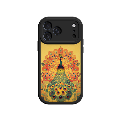 #MC0009 Factory Wholesale Peacock iPhone Case – Artistic Bird Design with Vibrant Feathers & Boho Style