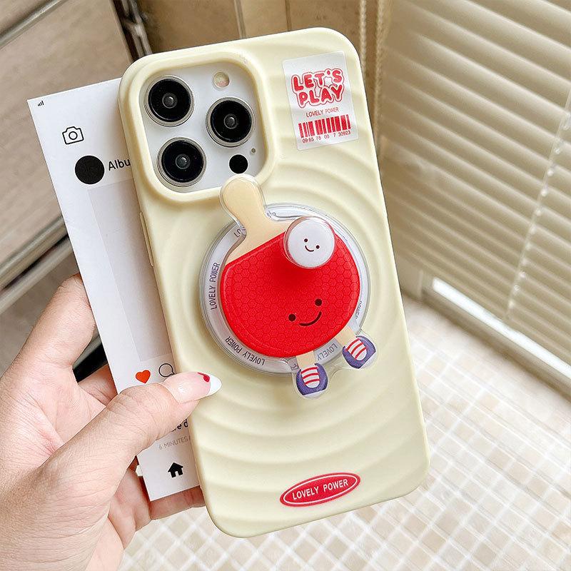 #S0033 Factory Wholesale Badminton table tennis Magsafe PopSockets phone PopGrip, adjustable cellphone stand with phonecase, retractable smartphone holder, phone mount case, casing, handheld accessories case  badminton badminton  phone