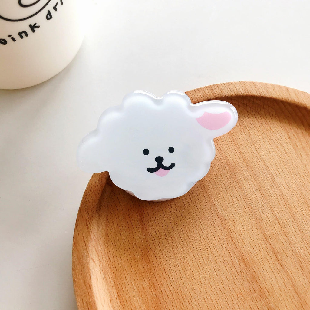 Cartoon PopSockets Cute Ins phone PopGrip, adjustable cellphone stand, retractable smartphone holder, phone mount support, Foldable Kickstand, handheld accessories Folding