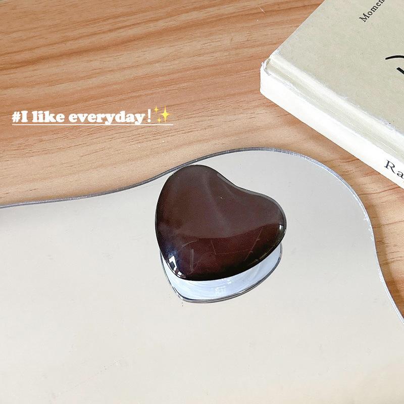 PopSockets Heart Glitter phone PopGrip, Desktop Bracket, adjustable cellphone stand, retractable smartphone holder, phone mount support, Folding Kickstand, handheld accessories
