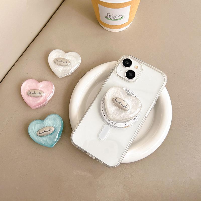 PopSockets Pastel Nebula Glitter Color Heart phone PopGrip, adjustable cellphone stand, retractable smartphone holder, phone mount support, Expanding Kickstand, handheld accessories Mobile
