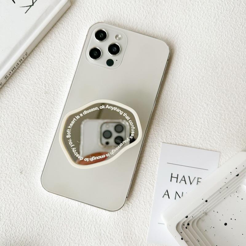 Mirror Glitter phone PopGrip, Portable Desktop Bracket, adjustable cellphone stand, retractable smartphone holder, phone mount support, Folding Kickstand, handheld accessories