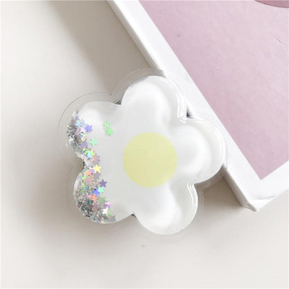 #S0020 Factory Wholesale Quicksand PopSockets Desktop Airbag Glitter phone PopGrip, adjustable cellphone stand, retractable smartphone holder, phone mount support, Folding Kickstand, handheld accessories
