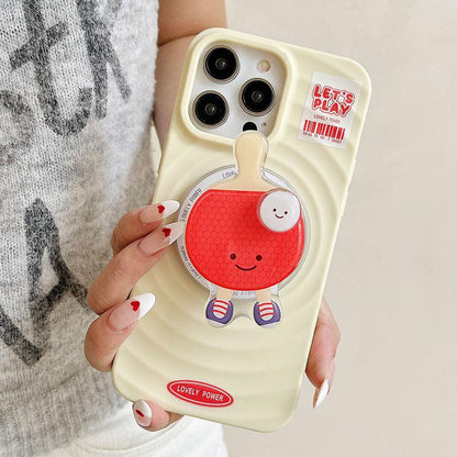 #S0033 Factory Wholesale Badminton table tennis Magsafe PopSockets phone PopGrip, adjustable cellphone stand with phonecase, retractable smartphone holder, phone mount case, casing, handheld accessories case  badminton badminton  phone