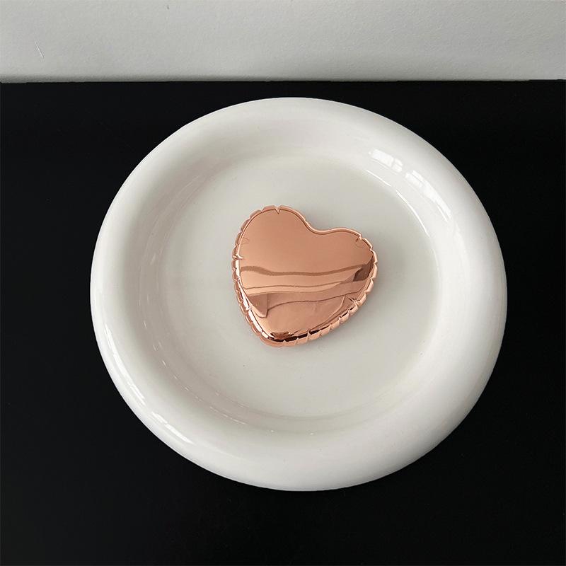 Electroplated Heart PopSockets phone PopGrip, Desktop Bracket, adjustable cellphone stand, retractable smartphone holder, phone mount, Folding Kickstand, handheld accessories