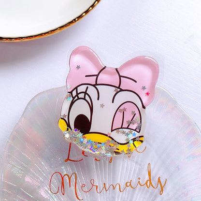 #S0020 Factory Wholesale Quicksand PopSockets Desktop Airbag Glitter phone PopGrip, adjustable cellphone stand, retractable smartphone holder, phone mount support, Folding Kickstand, handheld accessories