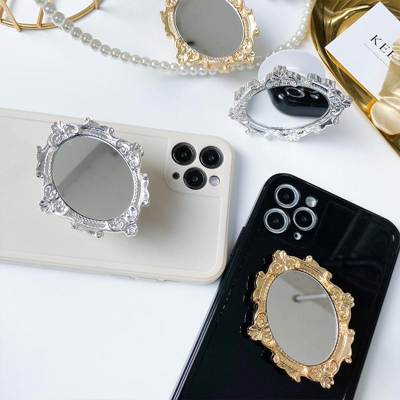 PopSockets Mirror Glitter phone PopGrip, Portable Desktop Bracket, adjustable cellphone stand, retractable smartphone holder, phone mount support, Folding Kickstand, handheld accessories