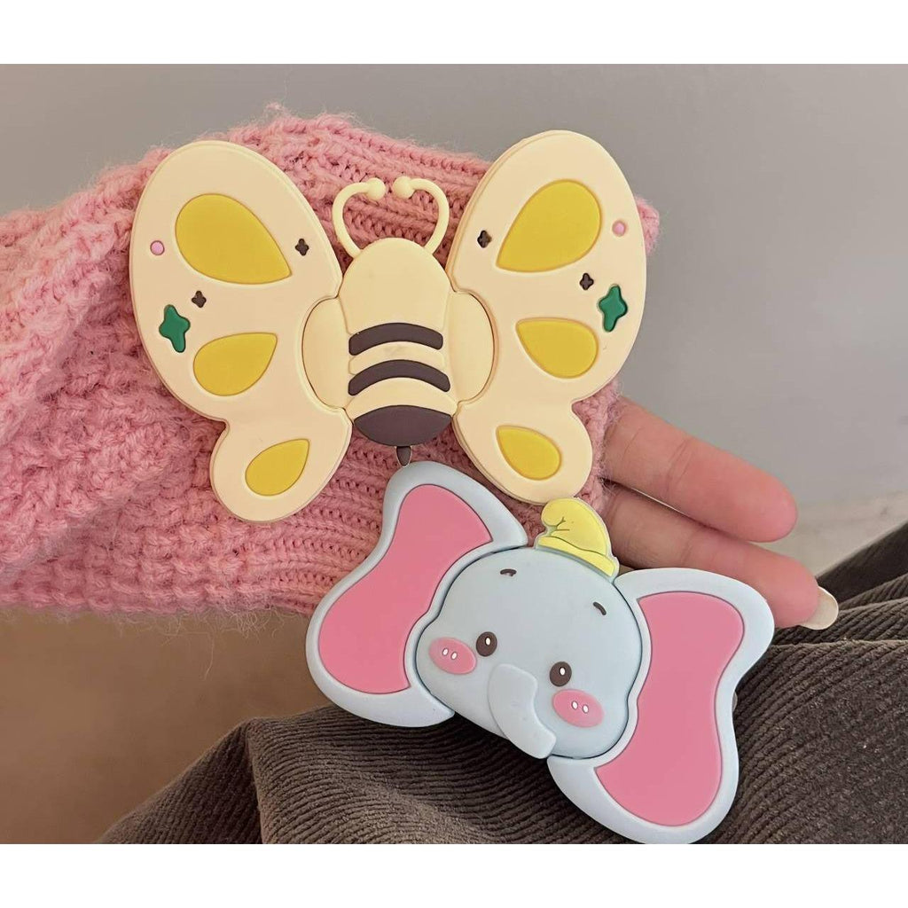 Butterflies phone PopGrip, Desktop Bracket, adjustable cellphone stand, retractable smartphone holder, phone mount support, Folding Kickstand, handheld accessories