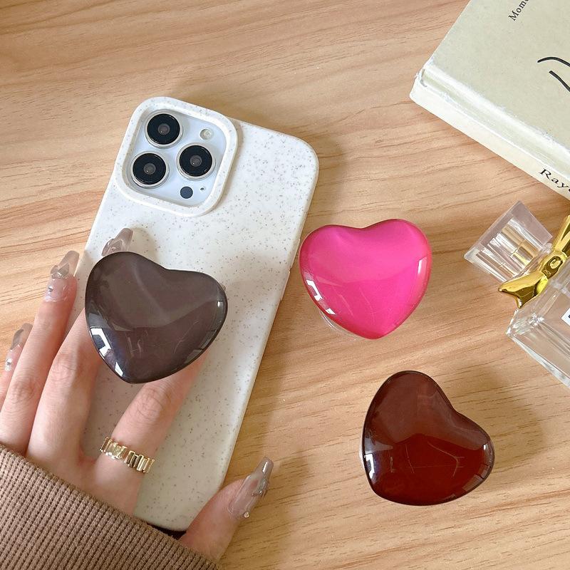 PopSockets Heart Glitter phone PopGrip, Desktop Bracket, adjustable cellphone stand, retractable smartphone holder, phone mount support, Folding Kickstand, handheld accessories