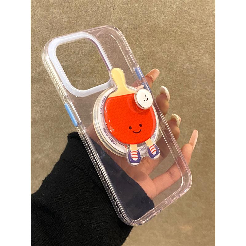 Rotatable badminton table tennis PopSockets Glitter phone PopGrip, adjustable cellphone stand, retractable smartphone holder, phone mount, Expanding Kickstand, handheld accessories case  badminton badminton  phone