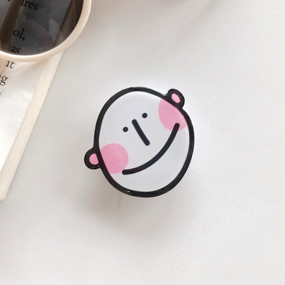 #S0031 Factory Wholesale Cartoon PopSockets Cute Ins phone PopGrip, adjustable cellphone stand, retractable smartphone holder, phone mount support, Foldable Kickstand, handheld accessories Folding