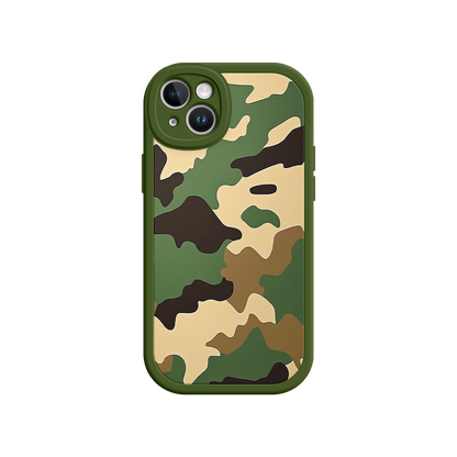 #MC0031 Factory Wholesale Military Camo iPhone 17 Case – Woodland Camouflage, Tactical Design, Rugged Phone Cover