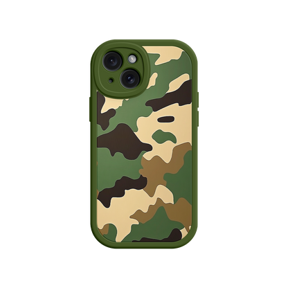 #MC0031 Factory Wholesale Military Camo iPhone 17 Case – Woodland Camouflage, Tactical Design, Rugged Phone Cover