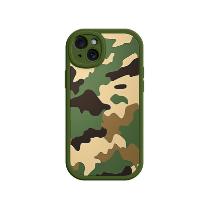#MC0031 Factory Wholesale Military Camo iPhone 17 Case – Woodland Camouflage, Tactical Design, Rugged Phone Cover