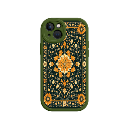 #MC0042 Factory Wholesale Ornate Floral iPhone 17 Case – Baroque Vintage Pattern Protective Cover for iPhone 16 Pro / Max
