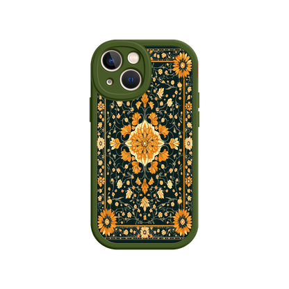 #MC0042 Factory Wholesale Ornate Floral iPhone 17 Case – Baroque Vintage Pattern Protective Cover for iPhone 16 Pro / Max