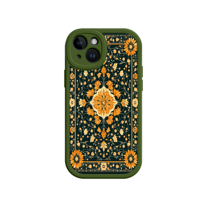 #MC0042 Factory Wholesale Ornate Floral iPhone 17 Case – Baroque Vintage Pattern Protective Cover for iPhone 16 Pro / Max