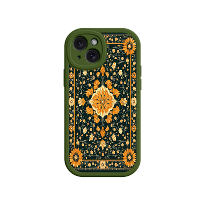 #MC0042 Factory Wholesale Ornate Floral iPhone 17 Case – Baroque Vintage Pattern Protective Cover for iPhone 16 Pro / Max