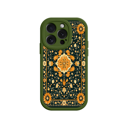 #MC0042 Factory Wholesale Ornate Floral iPhone 17 Case – Baroque Vintage Pattern Protective Cover for iPhone 16 Pro / Max