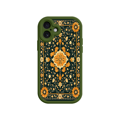 #MC0042 Factory Wholesale Ornate Floral iPhone 17 Case – Baroque Vintage Pattern Protective Cover for iPhone 16 Pro / Max